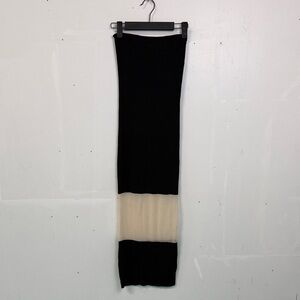 NBD Black Ribbed Knit Dress